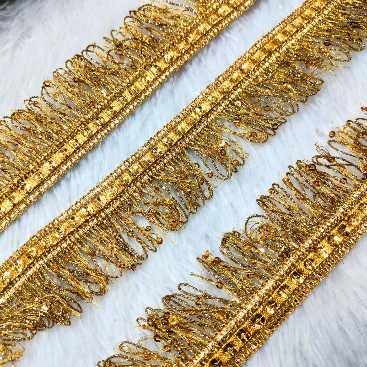 Golden Fringe Trim