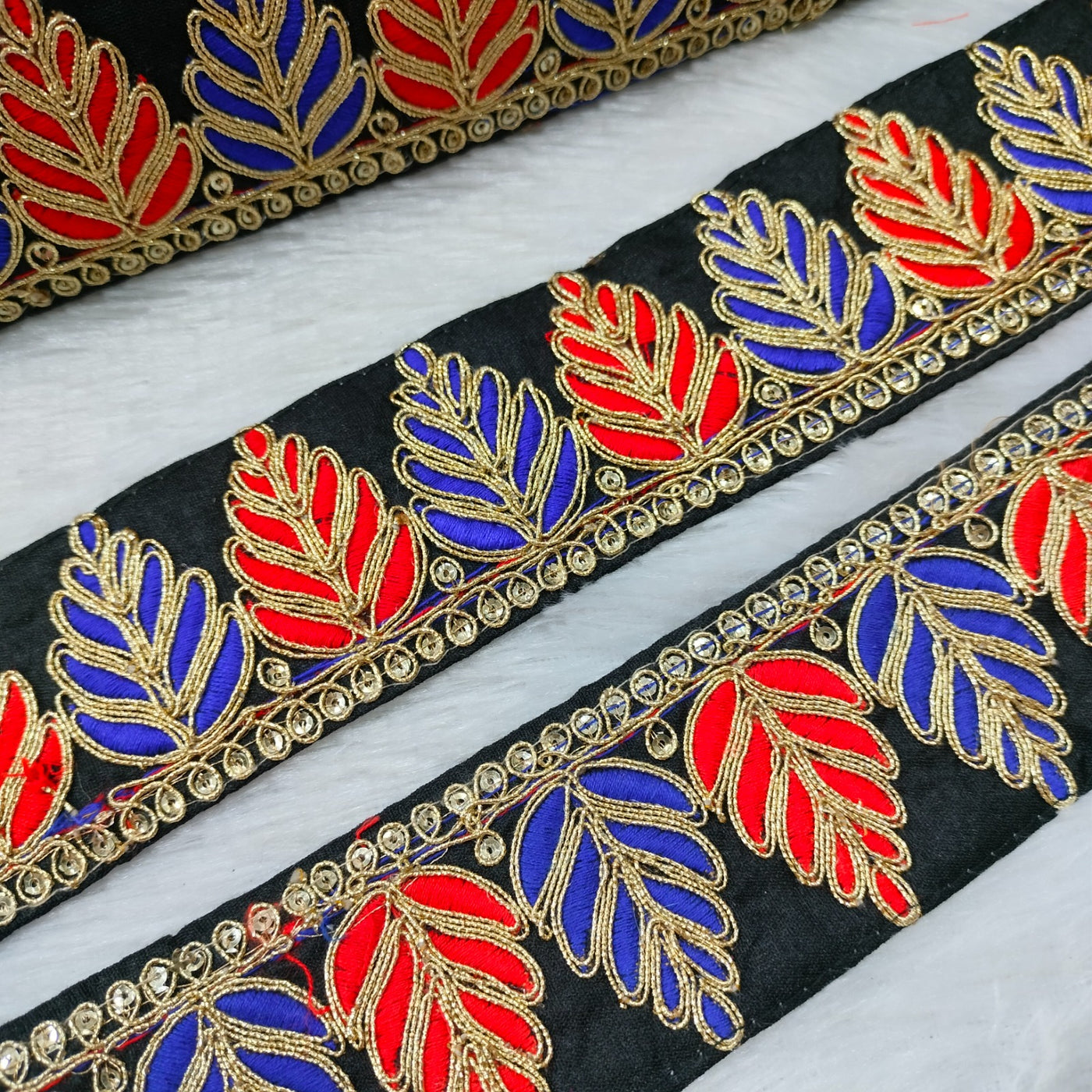 Multicolor Fancy Embellished Trim