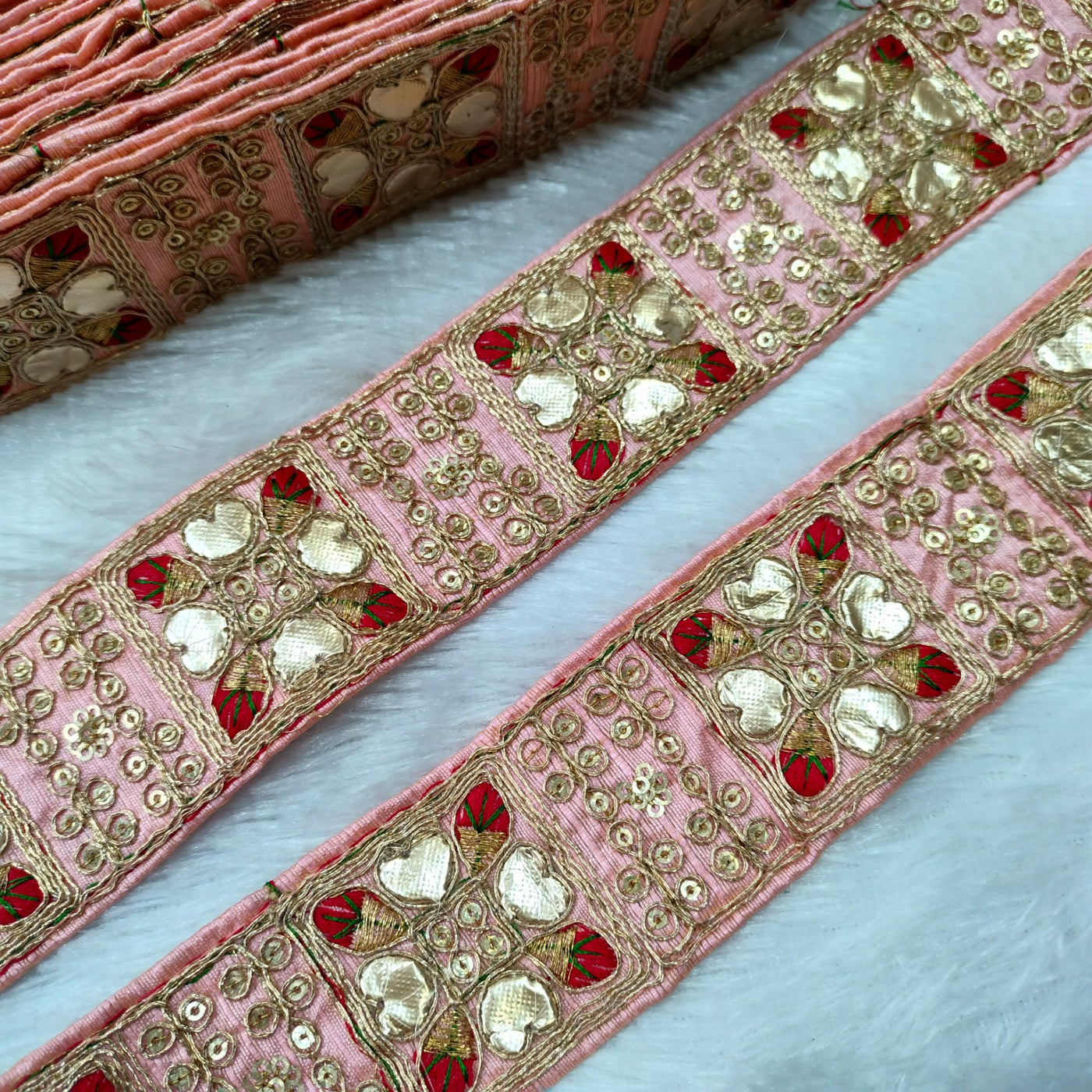 Light Pink Fancy Embellished Trim