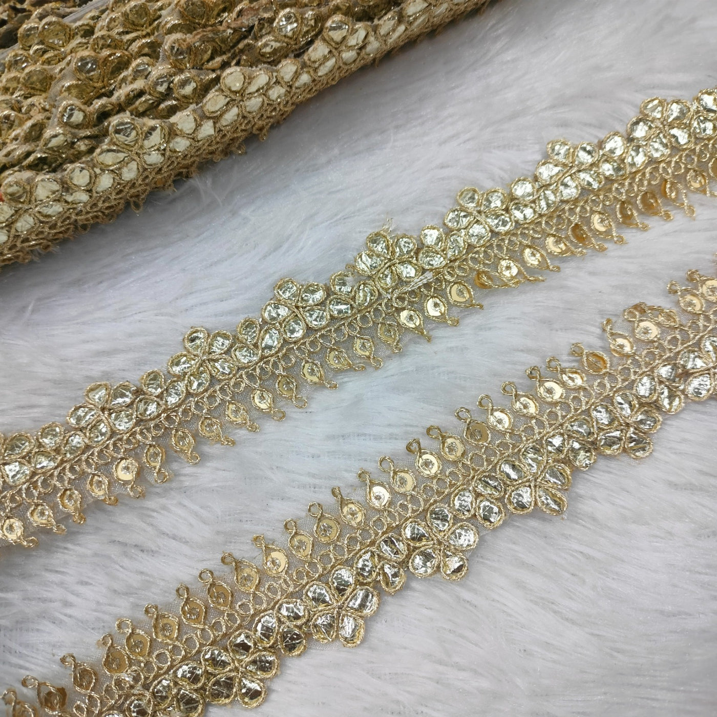 Golden Gota Embellished Trim
