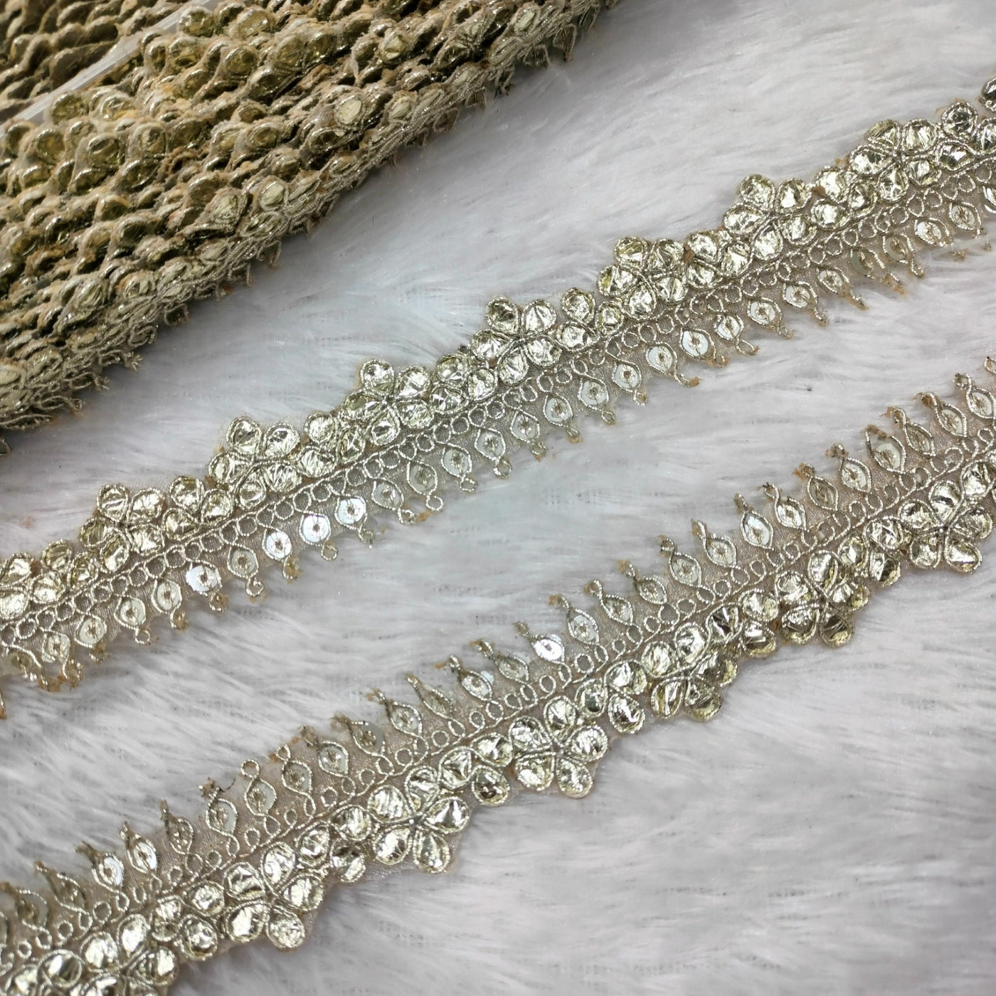 Golden Gota Embellished Trim
