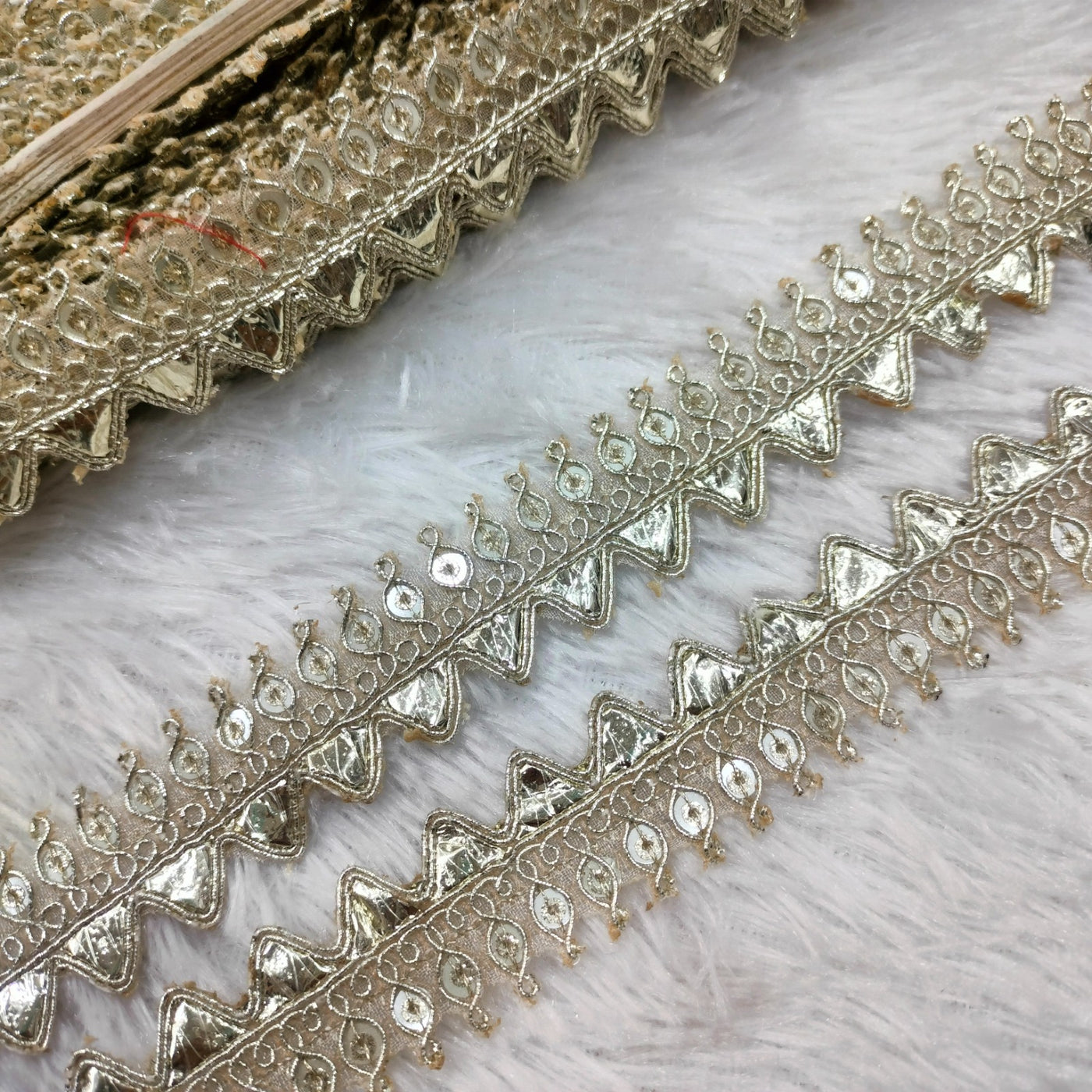 Golden Gota Embellished Trim