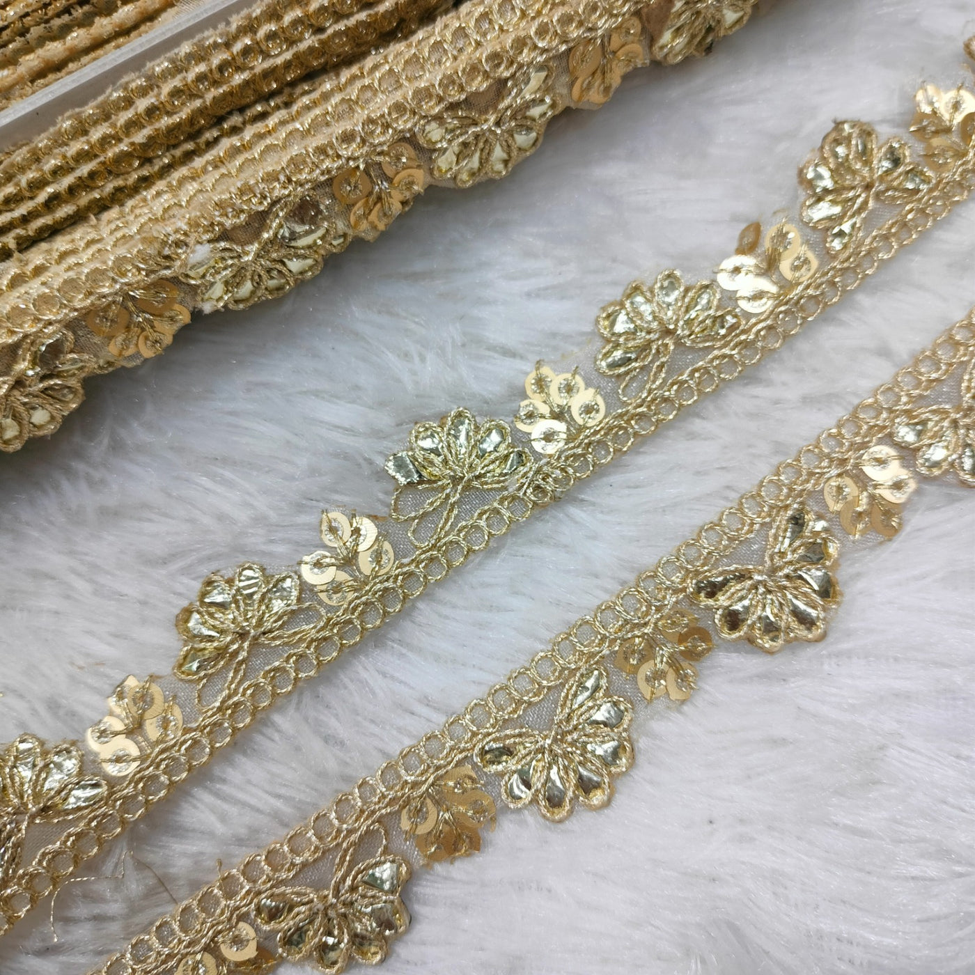 Golden Gota Embellished Trim