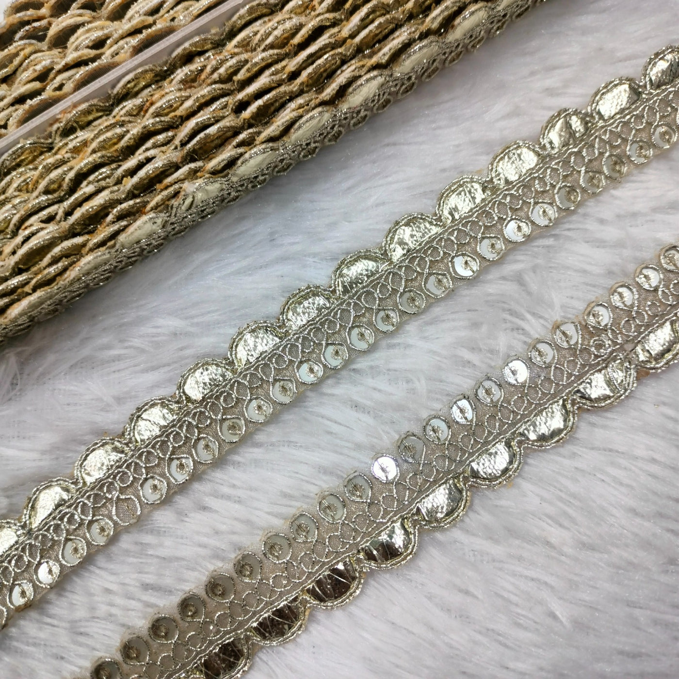 Golden Gota Embellished Trim