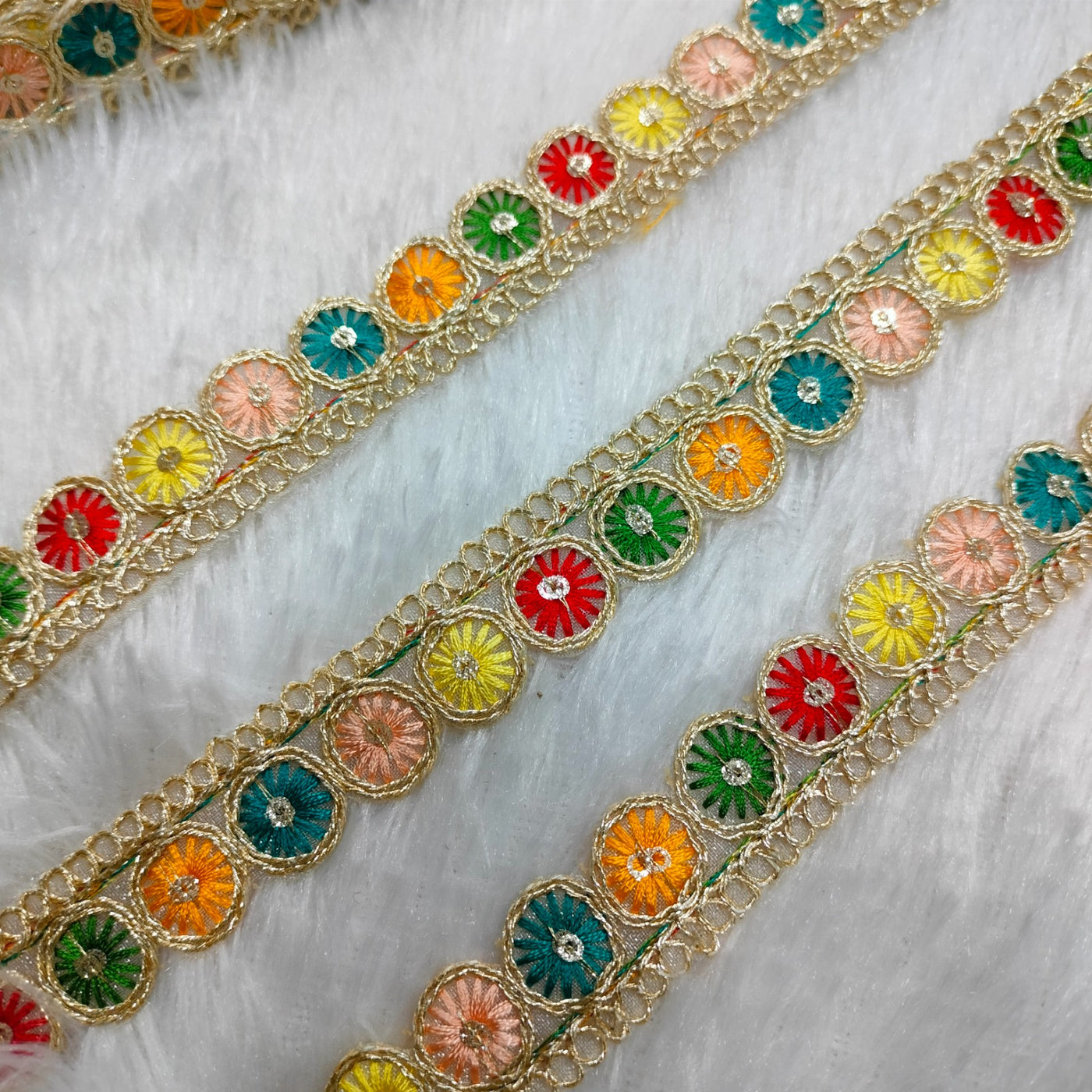 Multicolor Embroidery Trim
