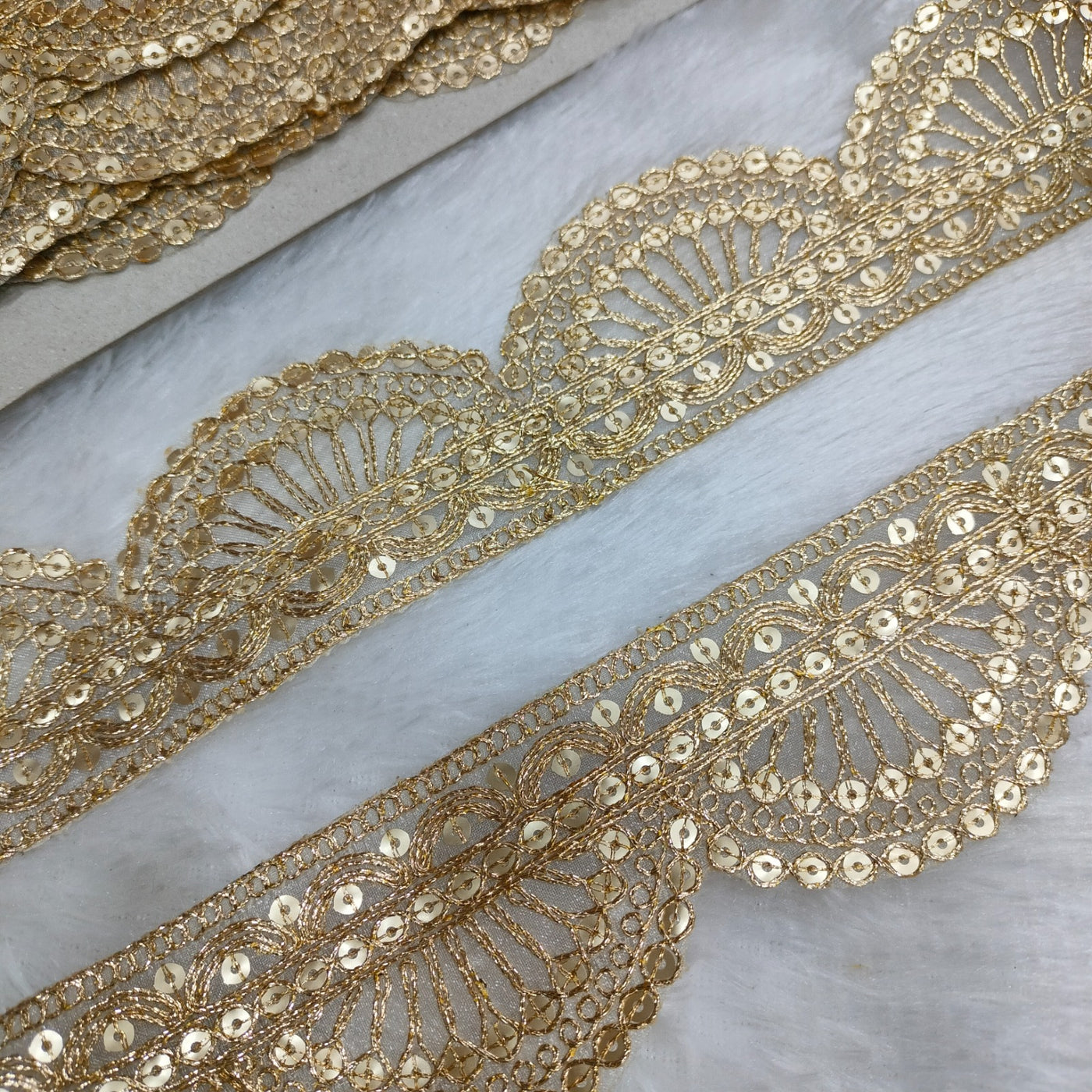 Golden Fancy Embellished Trim