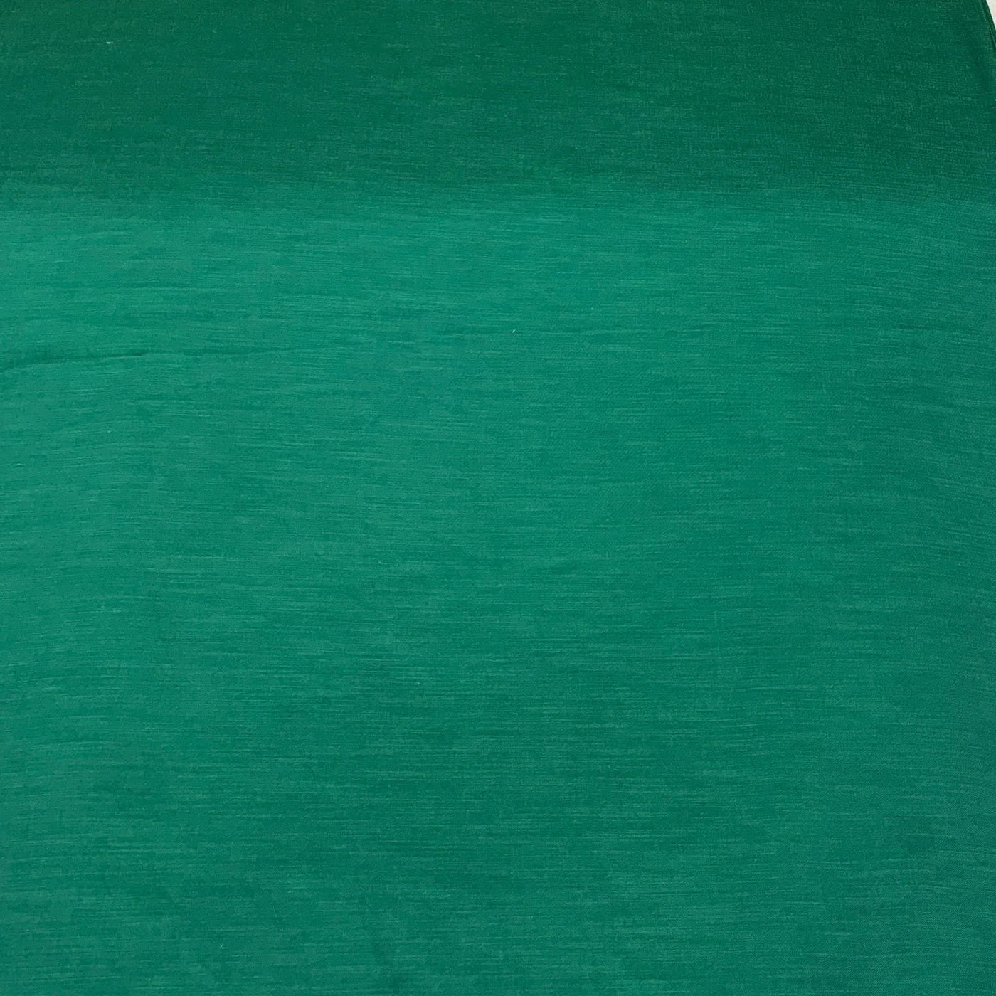 Emerald GreenPlain Viscose Linen Satin Fabric (Wholesale)