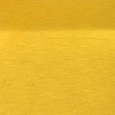 Mustard Yellow Plain Viscose Linen Satin Fabric (Wholesale)