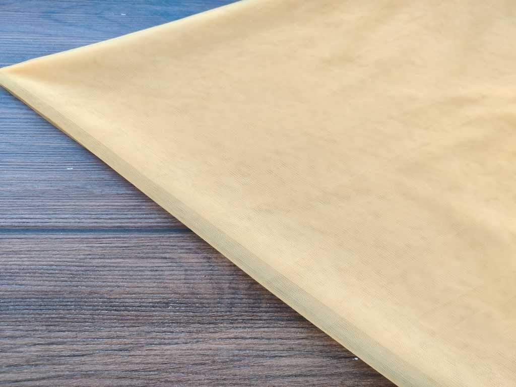 Light Pastel Yellow Yellow Plain Mono Net Fabric