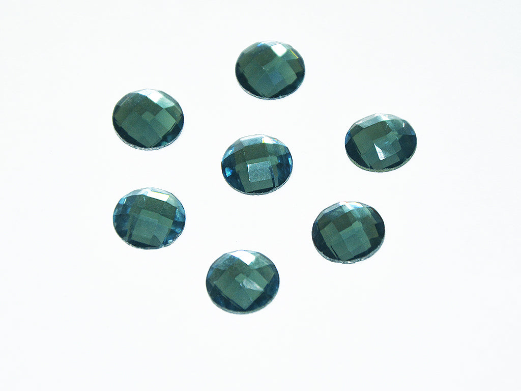 Blue Circular Glass Stones