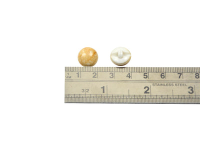 Beige Marble Round Acrylic Buttons