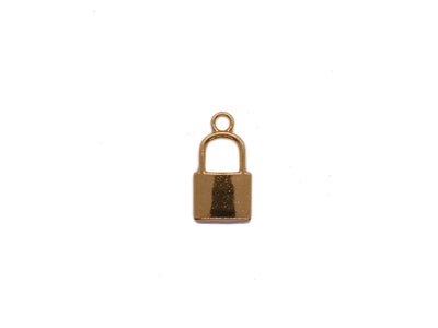 Golden Lock Metal Charms