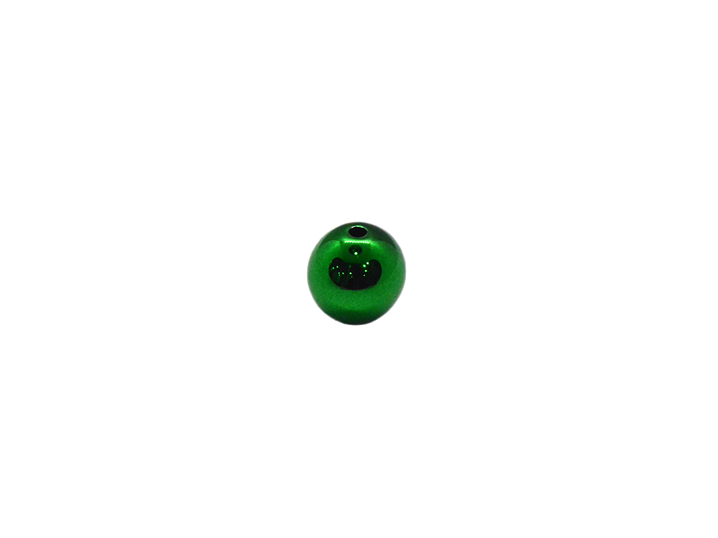 Green Circular Plastic Acrylic Beads 12mm -1