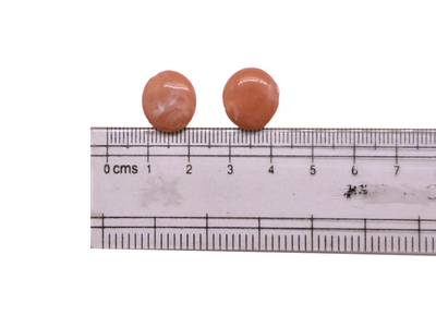 Light Brown Circular Shaped 2 Hole Plastic Acrylic Beads