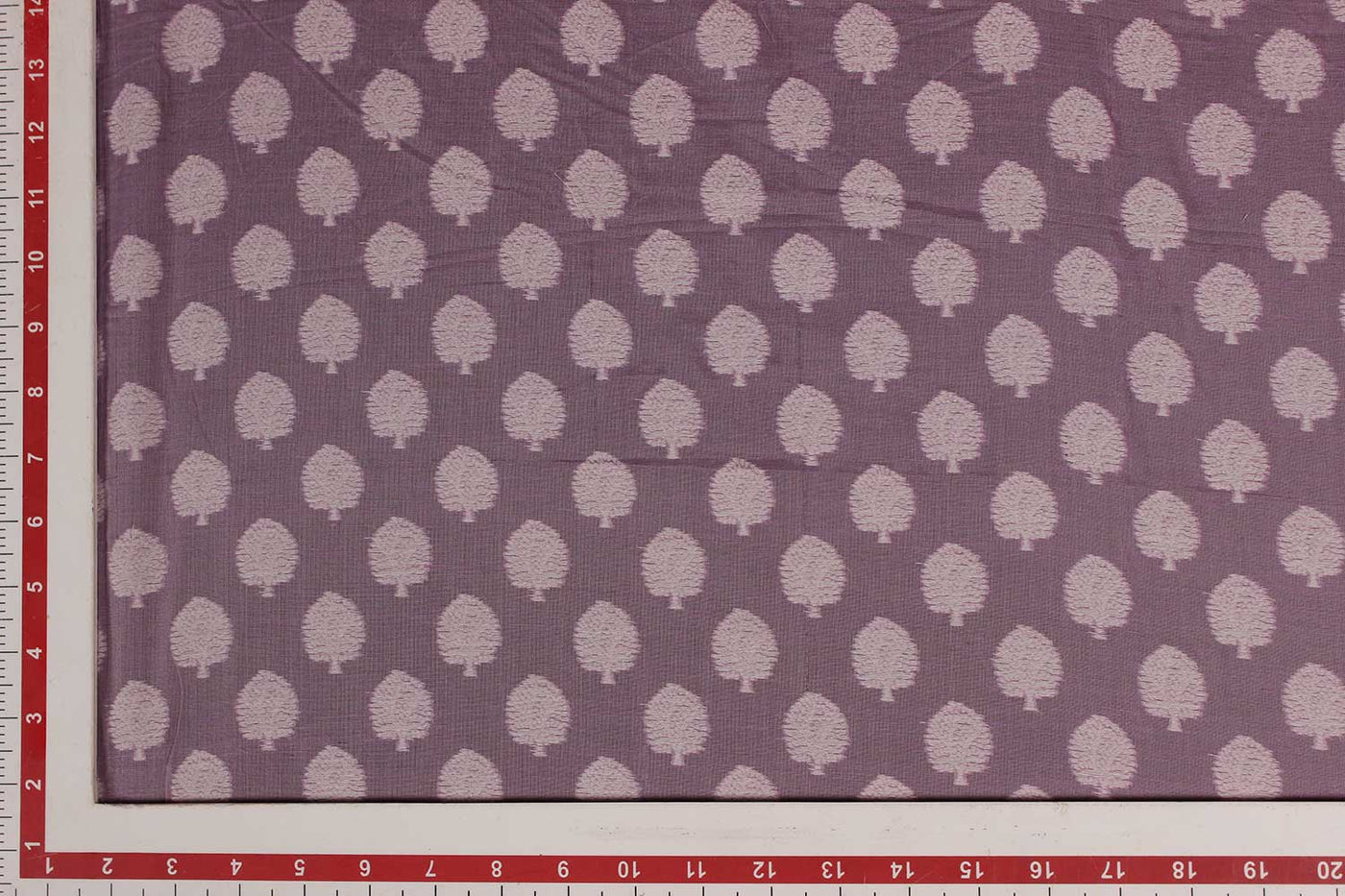 Mauve Chanderi Jacquard Fabric 1