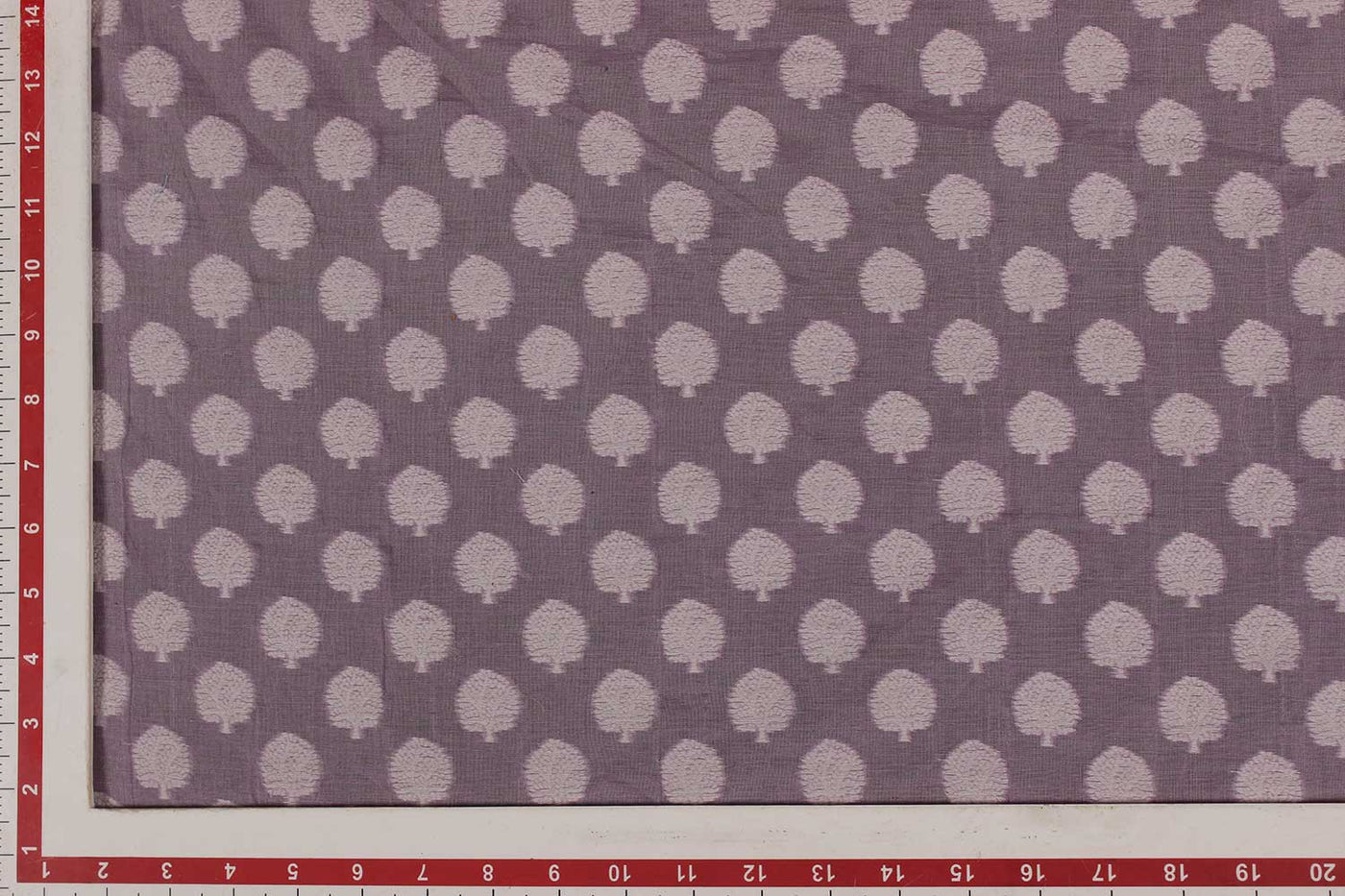 Mauve Chanderi Jacquard Fabric