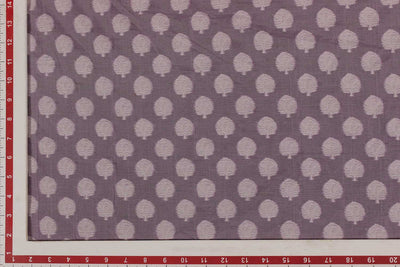 Mauve Chanderi Jacquard Fabric