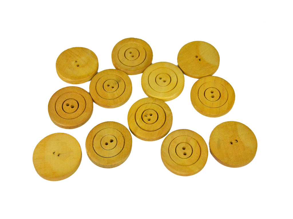 Geometric Circles 2 Hole Wooden Buttons 4