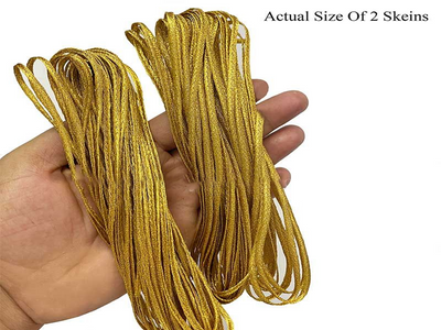Golden Metallic Soutache Braided Zari Cords