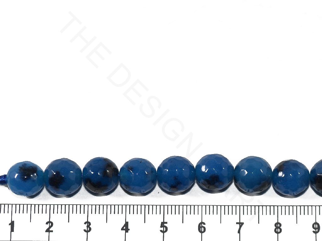 Blue Black Spherical Jade Stones | The Design Cart (3836564668450)