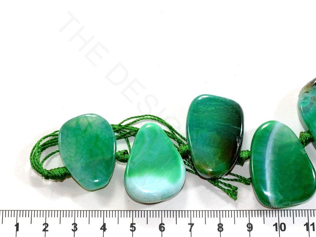 Dark Green Drop Agate Stones | The Design Cart (3785169076258)