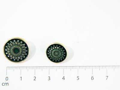 Green Designer Acrylic Suit Buttons