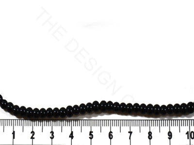 Black Spherical Pressed Glass Beads | The Design Cart (3836562210850)