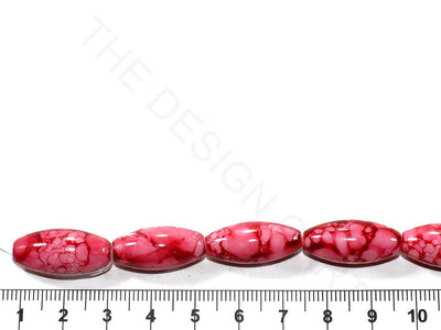Red Oval Glass Pearls | The Design Cart (3785179529250)