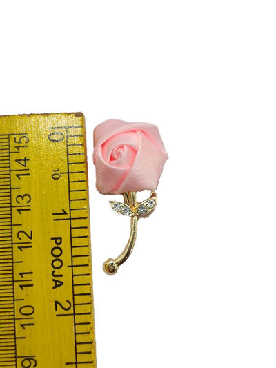 Baby Pink Rose Designer Brooch