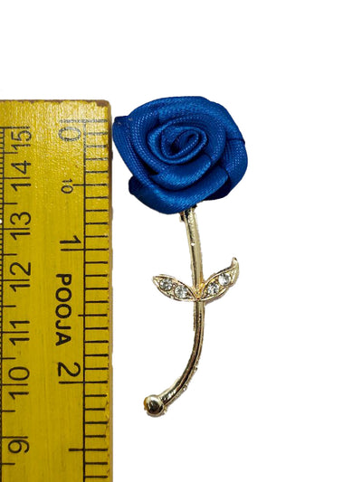 Blue Flower Designer Brooch