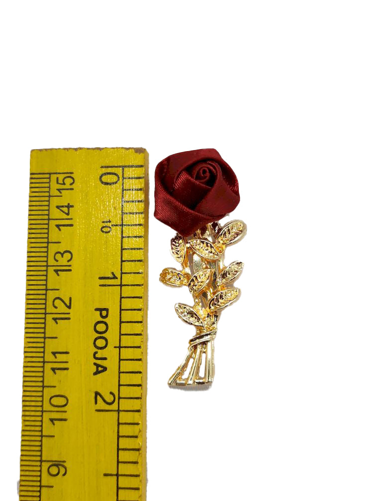 Red Rose Designer Brooch