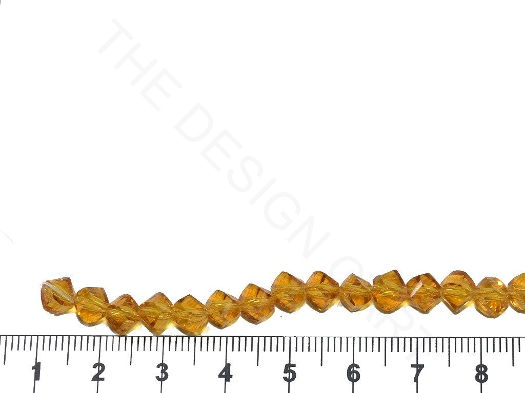 Golden Irregular Hexagonal / S-Cut Crystal Beads | The Design Cart (3824459612194)