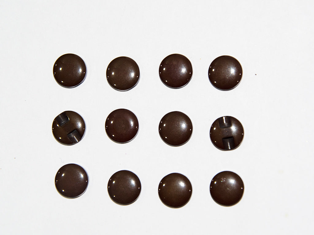 Brown Circular Marble Acrylic Buttons