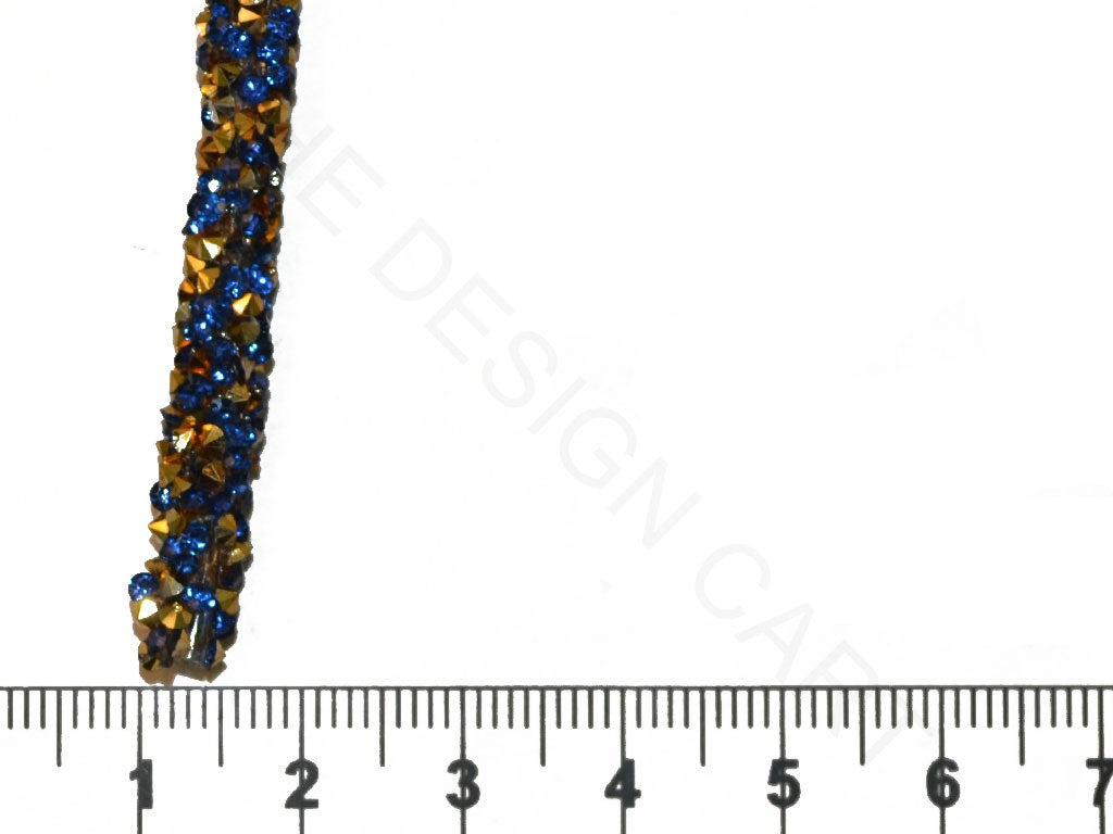 Blue Golden Plastic Stone Cords | The Design Cart (4331173019717)