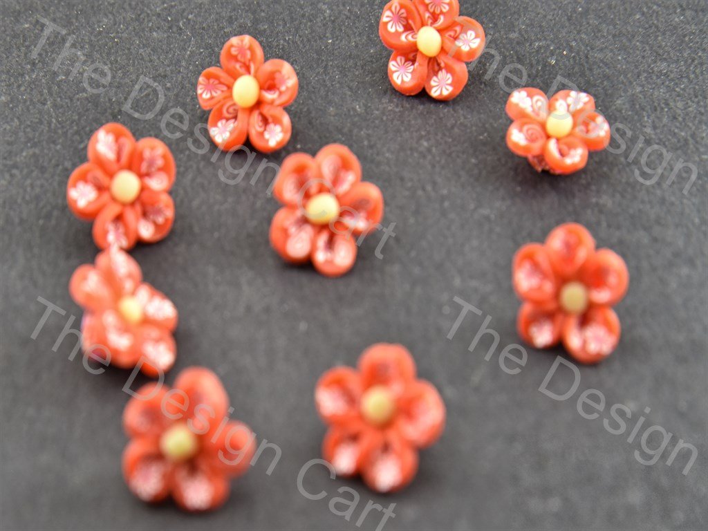 Red Baby Flower Plastic Stones (391654178850)