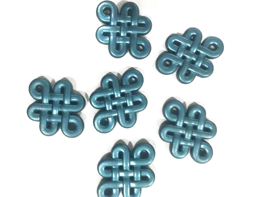 butterfly-shaped-metallic-blue-plastic-beads