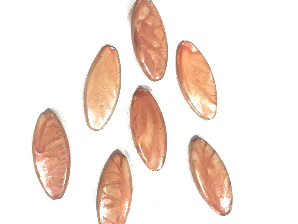 orange-color-with-texture-oval-shaped-plastic-beads