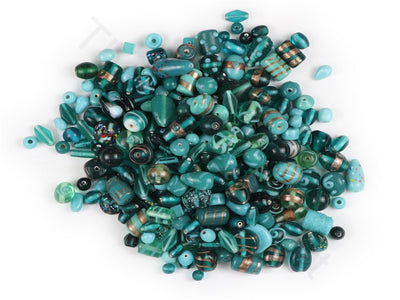 Teal Handmade Glass Beads | The Design Cart (1843986464802)