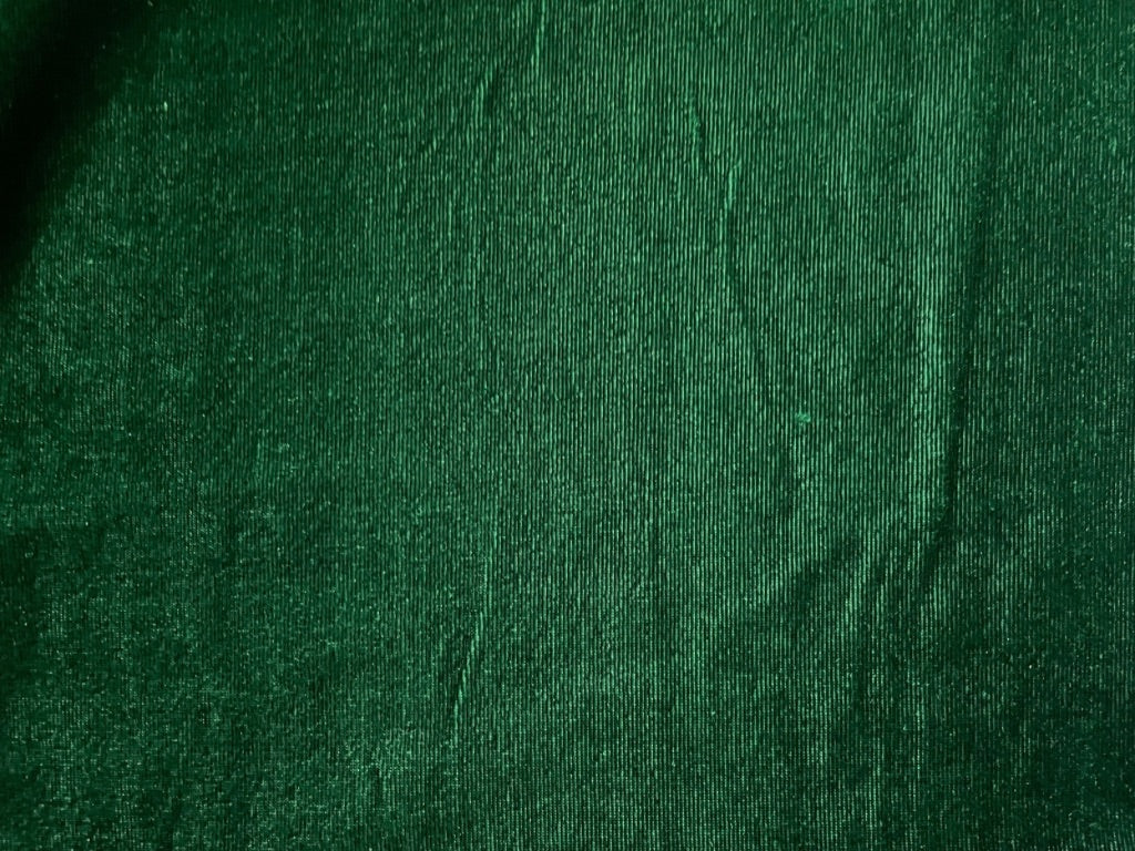 Bottle Green Plain Viscose Micro Velvet Fabric