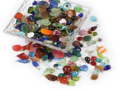 Multicolour Assorted Glass Bead Pendants | The Design Cart (1843987906594)