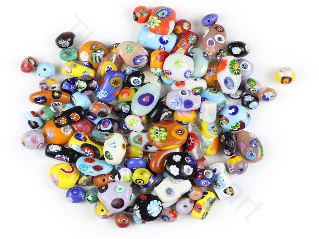 Multicolour Assorted Italian Glass Beads | The Design Cart (1843988135970)