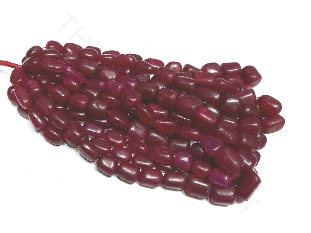 Maroon Semi Precious Quartz Tumble Beads | The Design Cart (4333696024645)