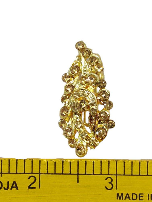 Golden Designer Brooch