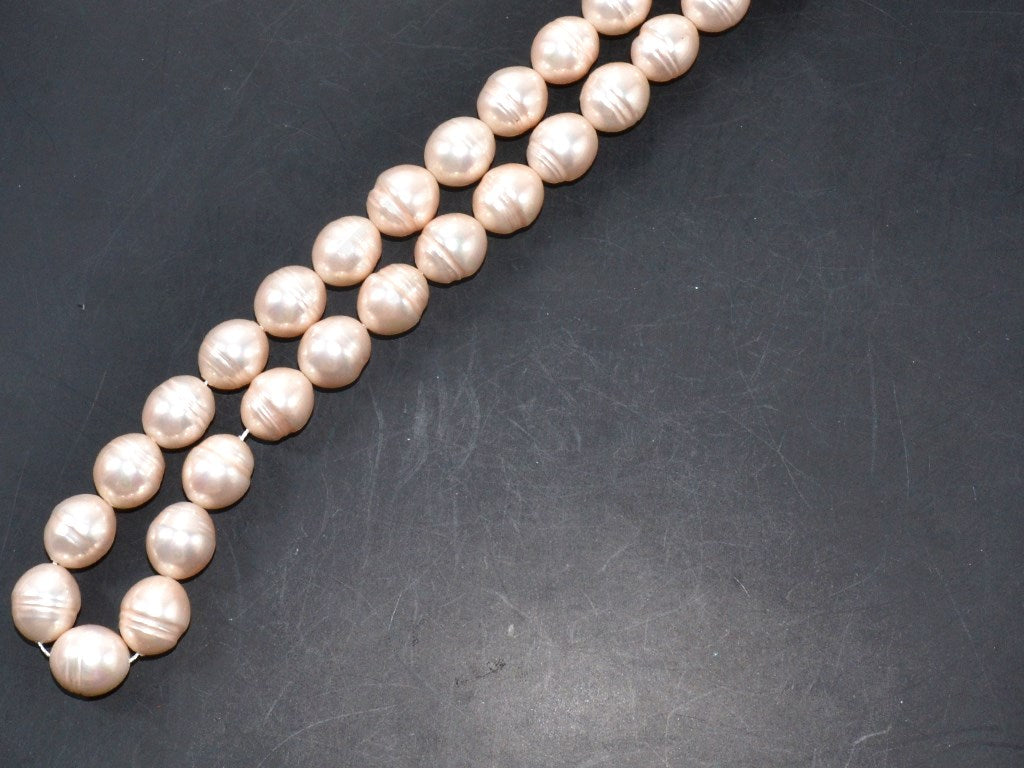 Light Pink Round Shell Pearls | The Design Cart (3785194700834)