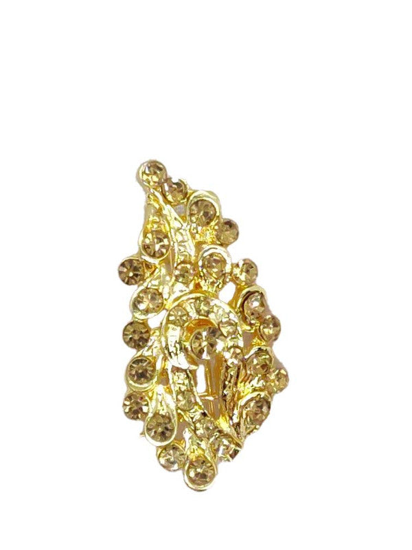 Golden Designer Brooch