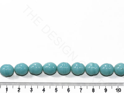 Turquoise Round Glass Pearls | The Design Cart (3785181364258)