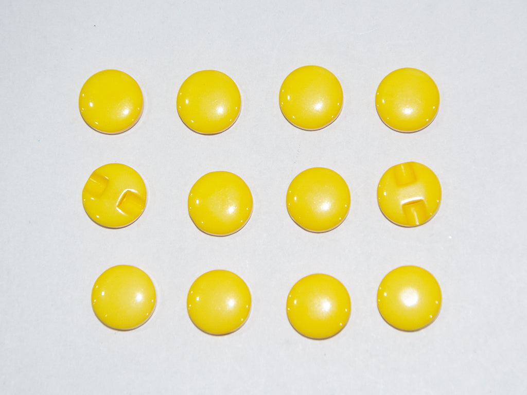 Dark Yellow Circular Marble Acrylic Buttons