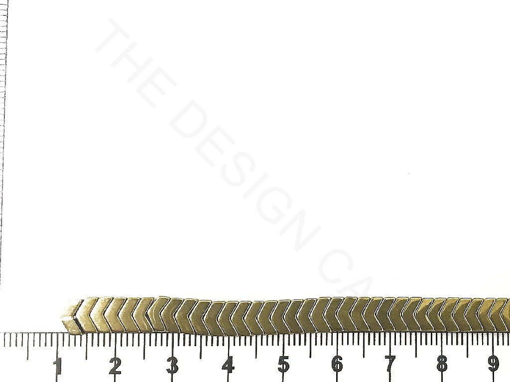 Golden Arrow Haematite Metal Beads | The Design Cart (4319015436357)
