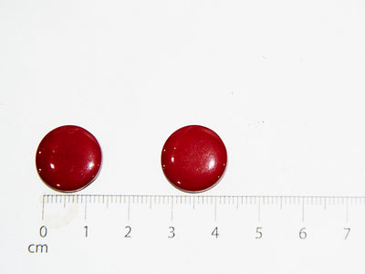 Maroon Circular Marble Acrylic Buttons