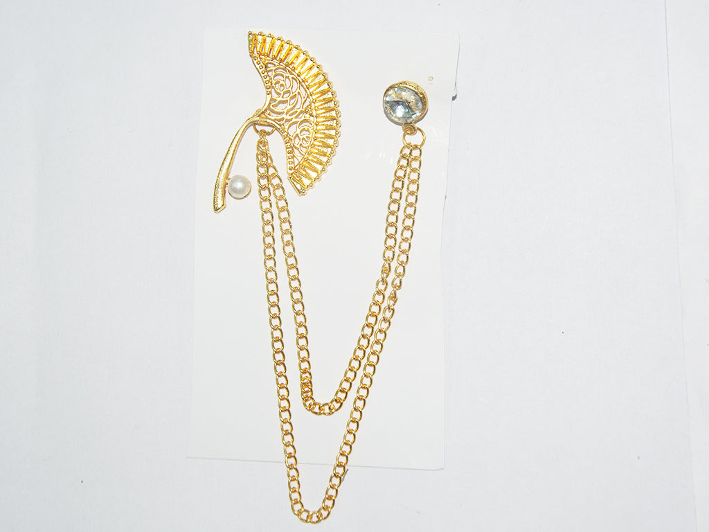 Golden Designer Brooch